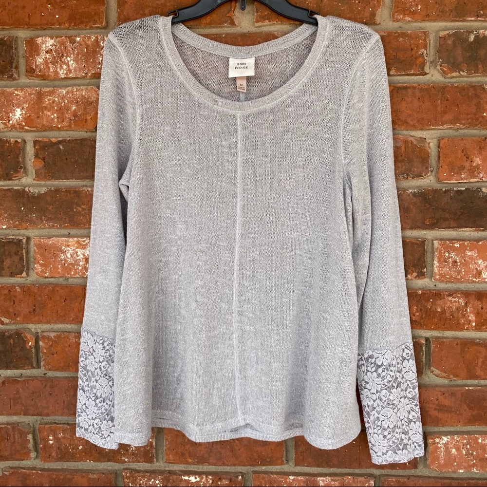 Knox Rose Lightweight Semi Sheer Sweater (M)